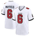 TB.Buccaneers #6 Baker Mayfield Player White Home Game Qdoa Stitched Jerseys