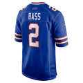 Qdoa B.Bills #2 Tyler Bass Royal Game Player Jersey