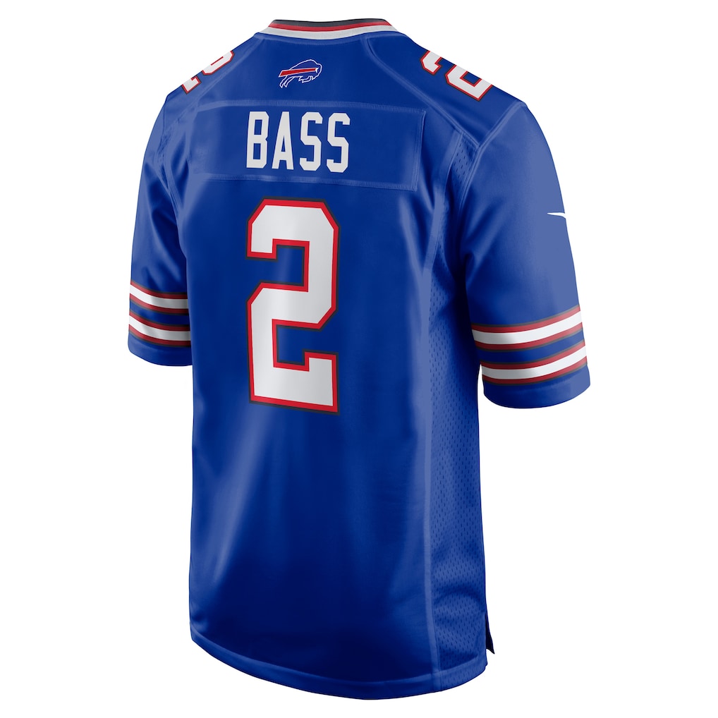 Qdoa B.Bills #2 Tyler Bass Royal Game Player Jersey