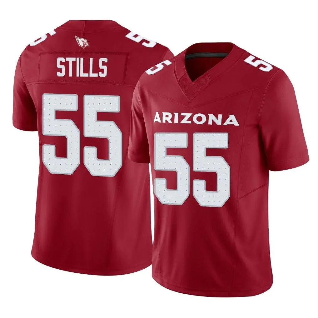 A.Cardinals #55 Dante Stills Player Cardinal Vapor F.U.S.E. Limited Home Game Qdoa Stitched Jerseys