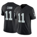LV.Raiders #11 Jeremy Chinn Player Black Limited Vapor F.U.S.E. Home Game Qdoa Stitched Jerseys