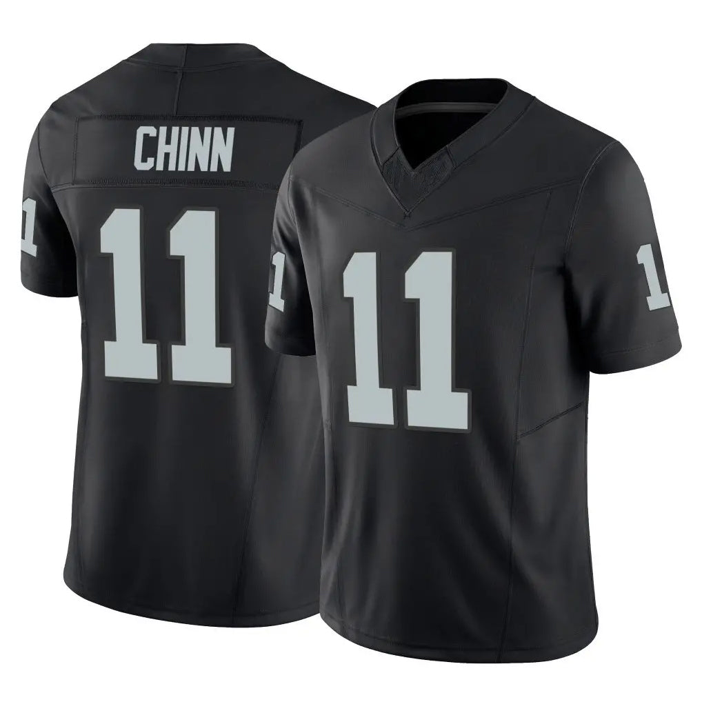 LV.Raiders #11 Jeremy Chinn Player Black Limited Vapor F.U.S.E. Home Game Qdoa Stitched Jerseys