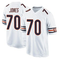 C.Bears #70 Braxton Jones Player White Home Game Qdoa Stitched Jerseys