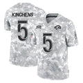 LA.Rams #5 Kamren Kinchens Player Arctic Camo Salute To Service Limited Game Qdoa Stitched Jerseys