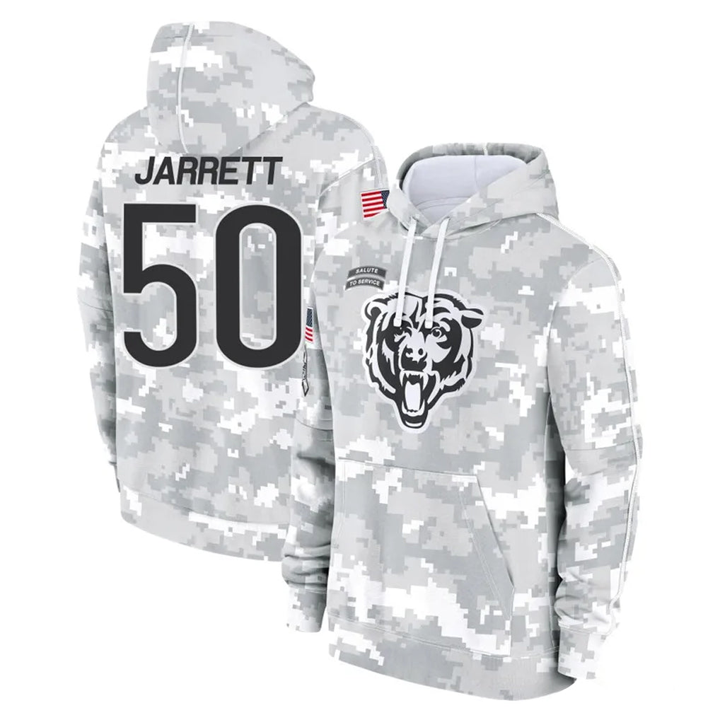 C.Bears #50 Grady Jarrett Player Arctic Camo Salute to Service Pullover Hoodies Limited Qdoa Stitched Jerseys