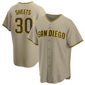 S.Diego Padres #30 Gavin Sheets Player Khaki Home Game Qdoa Stitched Jerseys