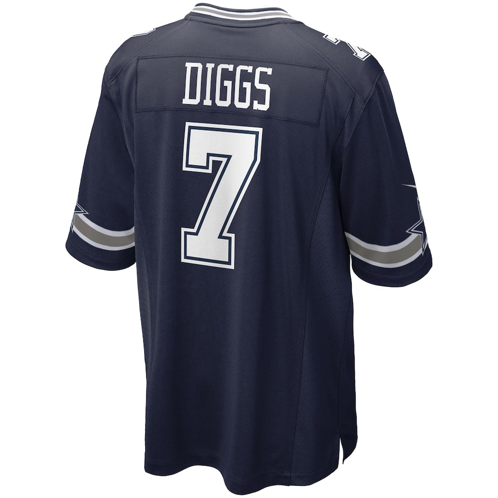 Qdoa D.Cowboys #7 Trevon Diggs Navy Game Jersey