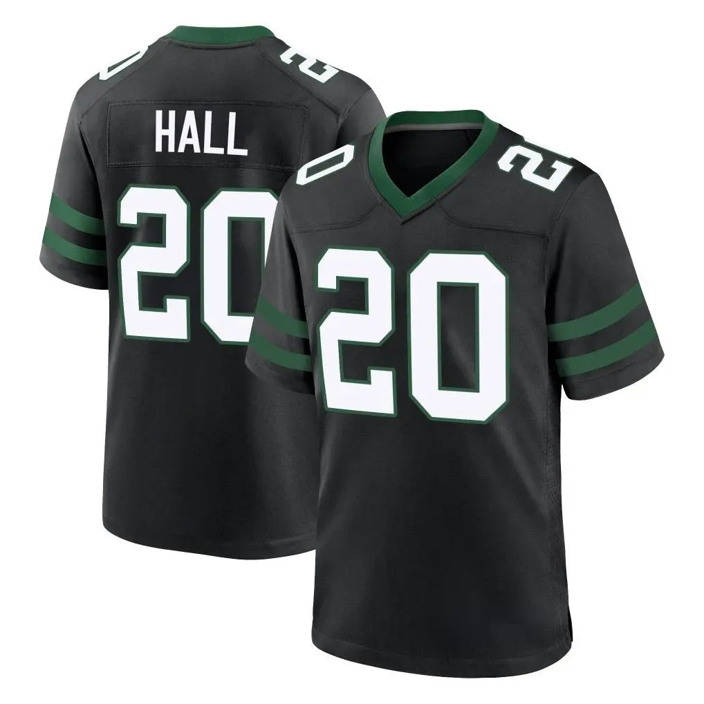 NY.Jets #20 Breece Hall Player Black Legacy Home Game Qdoa Stitched Jerseys