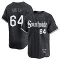 C.White Sox #64 Shane Smith Player Black City Connect Limited Home Qdoa Stitched Jerseys