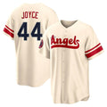 LA.Angels #44 Ben Joyce Player Cream City Connect Home Qdoa Stitched Jerseys