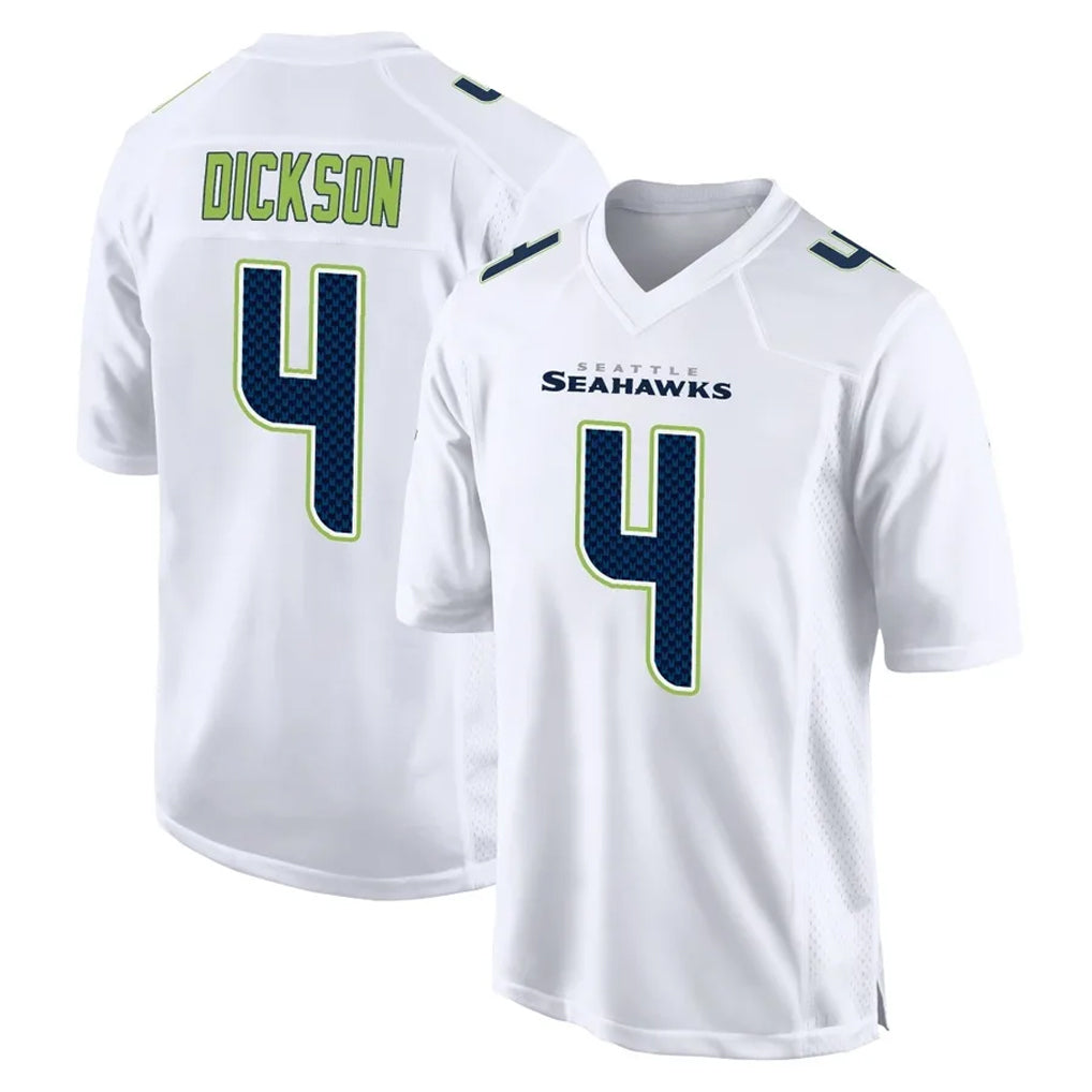 S.Seahawks #4 Michael Dickson Player White Tundra Fashion Home Game Qdoa Stitched Jerseys