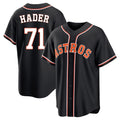 H.Astros #71 Josh Hader Player Black Fashion Out Home Game Qdoa Stitched Jerseys