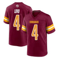 W.Commanders #4 Frankie Luvu Player Burgundy Home Game Qdoa Stitched Jerseys