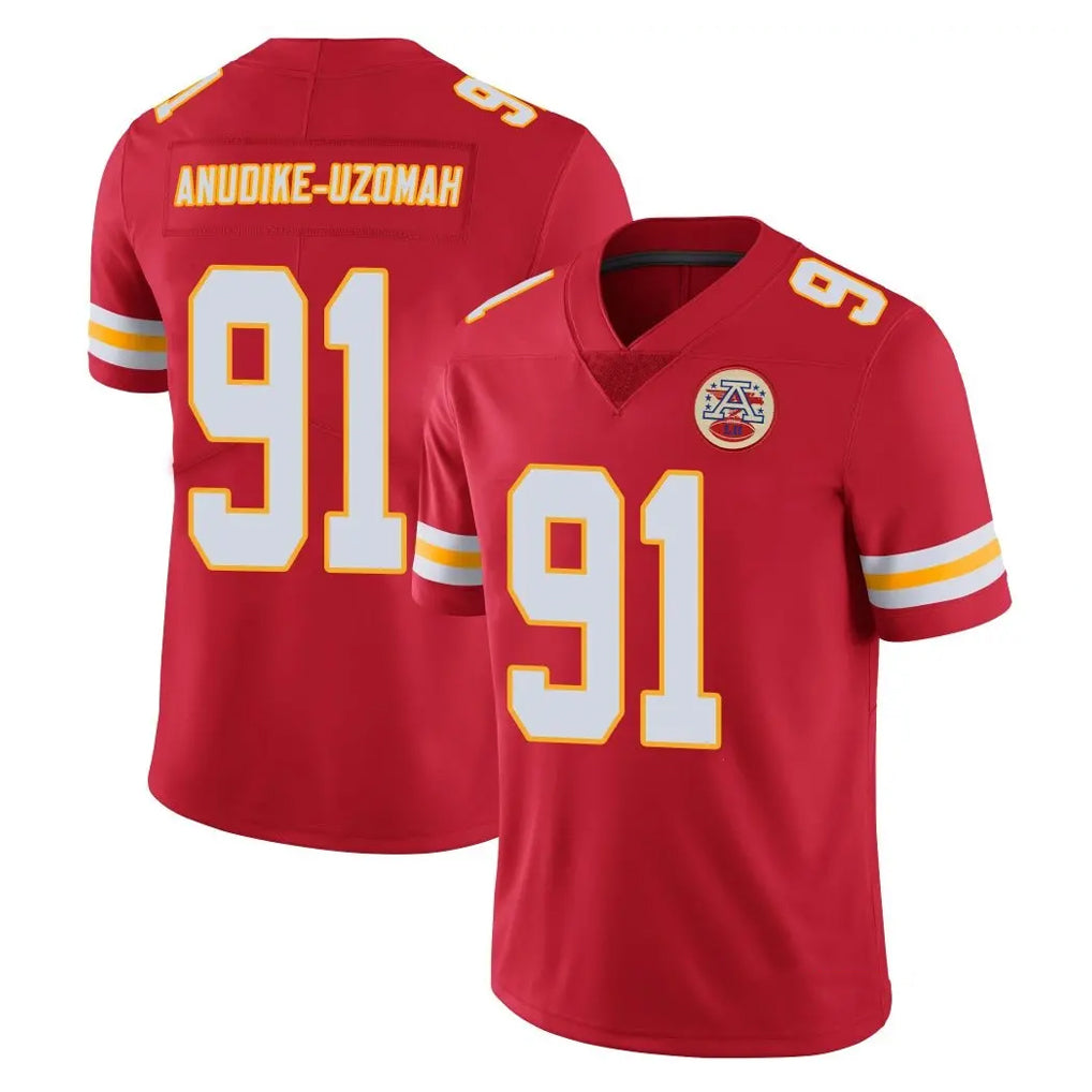 KC.Chiefs #91 Felix Anudike-Uzomah Player Red Limited Vapor Untouchable Home Game Stitched Jerseys