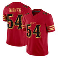 SF.49ers #54 Fred Warner Player Red Rivalries Vapor Limited Home Game Qdoa Stitched Jerseys