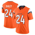 D.Broncos #24 Champ Bailey Player Orange Vapor F.U.S.E. Limited Home Game Qdoa Stitched Jerseys