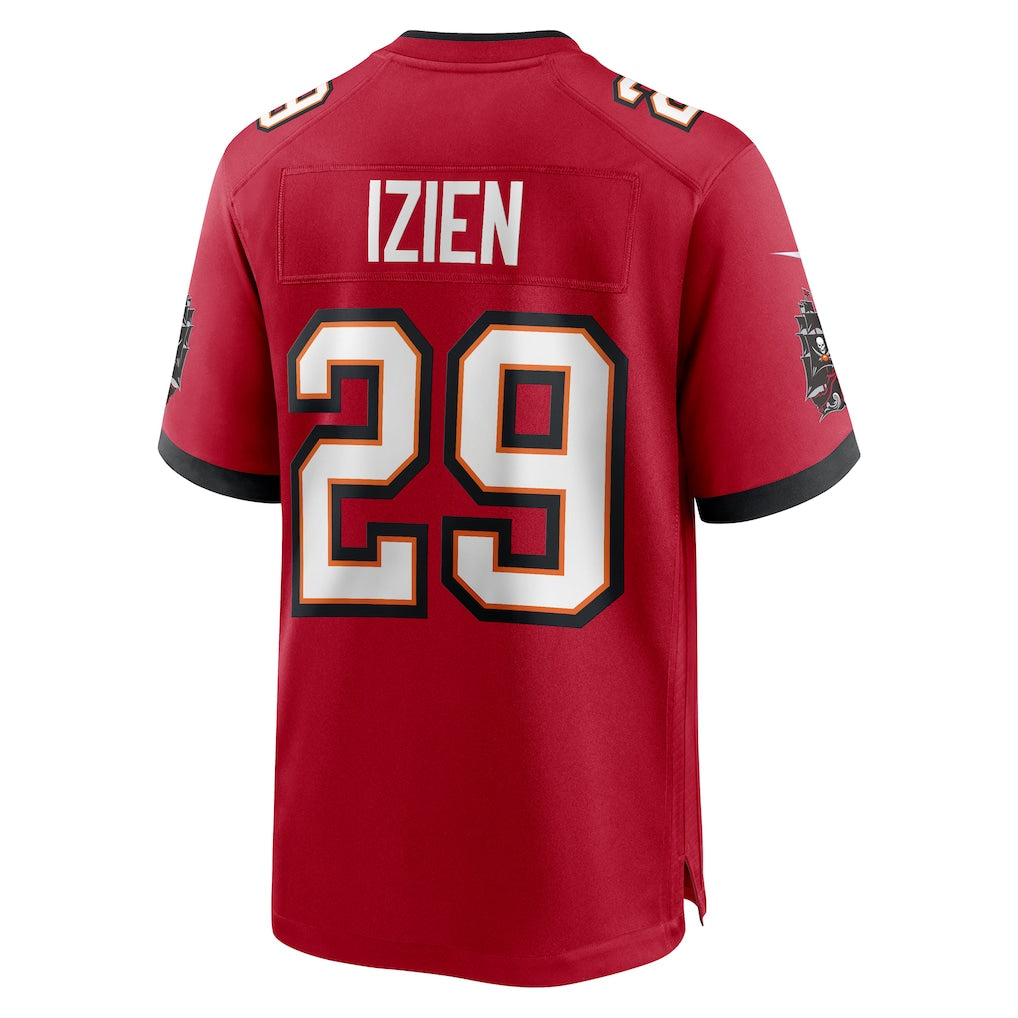 Qdoa TB.Buccaneers #29 Christian Izien Red Game Jersey
