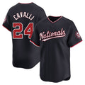 W.Nationals #24 Cade Cavalli Player Navy Alternate Limited Replica Qdoa Stitched Jerseys