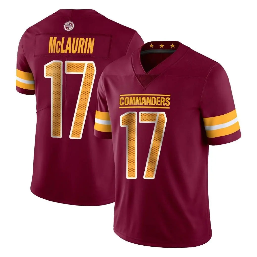 W.Commanders #17 Terry Mclaurin Player Burgundy Limited Vapor Home Game Qdoa Stitched Jerseys