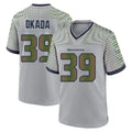 S.Seahawks #39 Ty Okada Player Grey 2025 Rivalries Collection Home Game Qdoa Stitched Jerseys