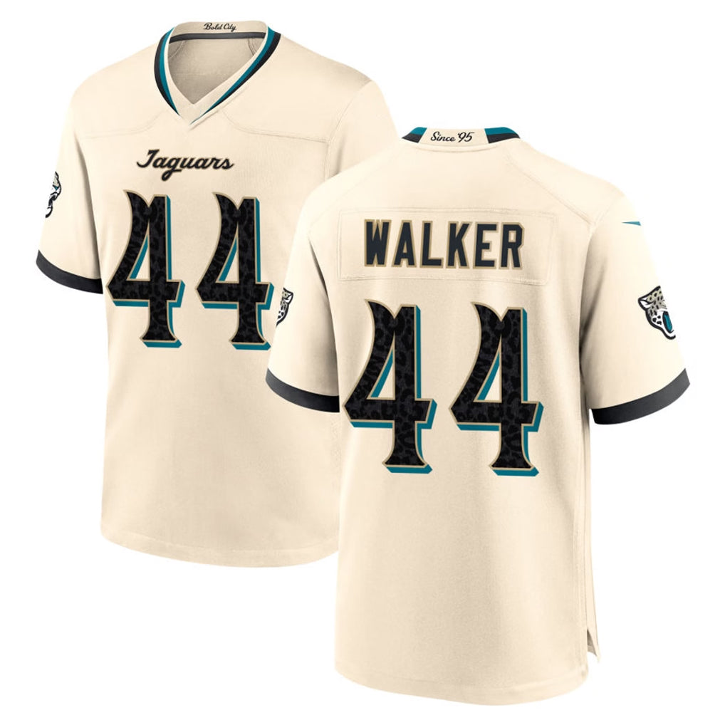 J.Jaguars #44 Travon Walker Player Natural 2026 Rivalries Collection Game Qdoa Stitched Jerseys
