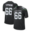 NY.Jets #66 Joe Tippmann Player Stealth Black Home Game Qdoa Stitched Jerseys