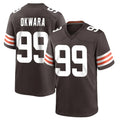 C.Browns #99 Julian Okwara Player Brown Home Game Qdoa Stitched Jerseys