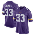 M.Vikings #33 Aaron Jones Sr. Player Purple Home Game Qdoa Stitched Jerseys