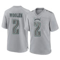 P.Eagles #2 Riq Woolen Player Gray Atmosphere Fashion Home Game Qdoa Stitched Jerseys