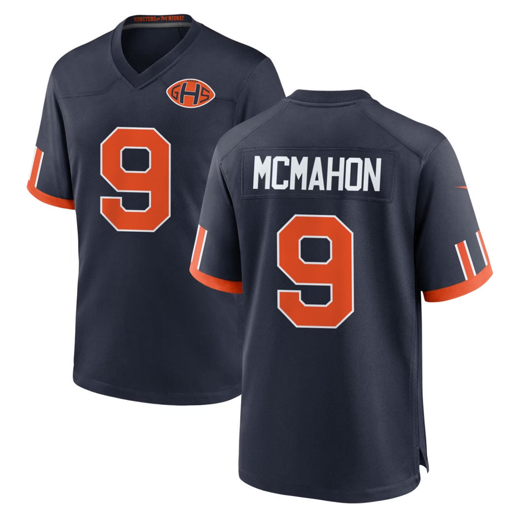 C.Bears #9 Jim McMahon Player Navy 2026 Rivalries Collection Home Game Qdoa Stitched Jerseys