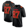KC.Chiefs #87 Travis Kelce Player Black Fashion Home Game Qdoa Stitched Jerseys