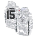 TB.Buccaneers #15 Tez Johnson Player Arctic Camo Limited Salute to Service Pullover Hoodies Game Qdoa Stitched Jerseys