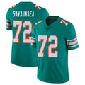 M.Dolphins #72 Jonah Savaiinaea Player Aqua Limited Alternate Vapor Untouchable Home Game Qdoa Stitched Jerseys