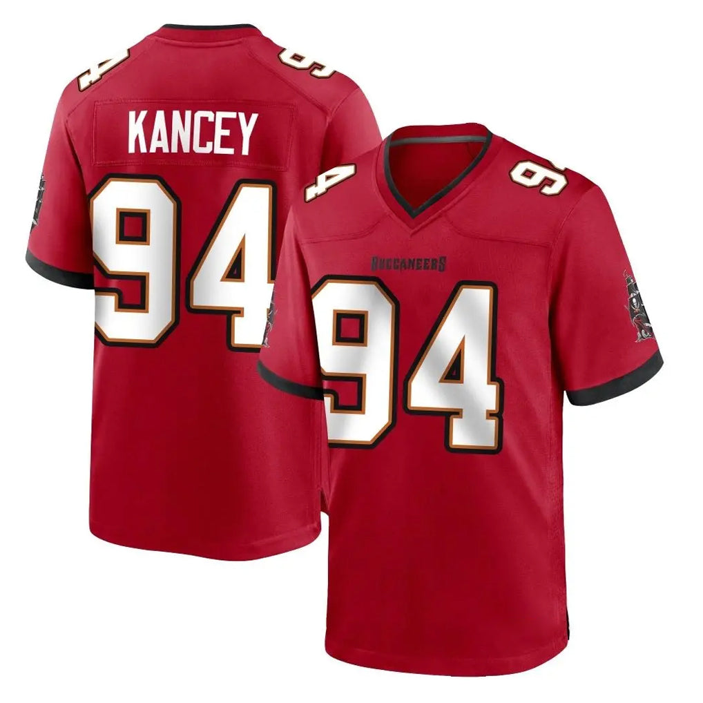 TB.Buccaneers #94 Calijah Kancey Player Red Home Game Qdoa Stitched Jerseys