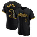 A.Braves #3 Dale Murphy Player Black Snake Skin City Limited Elite Home Game Qdoa Stitched Jerseys