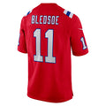Qdoa NE.Patriots #11 Drew Bledsoe Red Retired Player Alternate Game Jersey