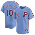 P.Phillies #10 J.T. Realmuto Player Light Blue Home Limited Qdoa Stitched Jerseys