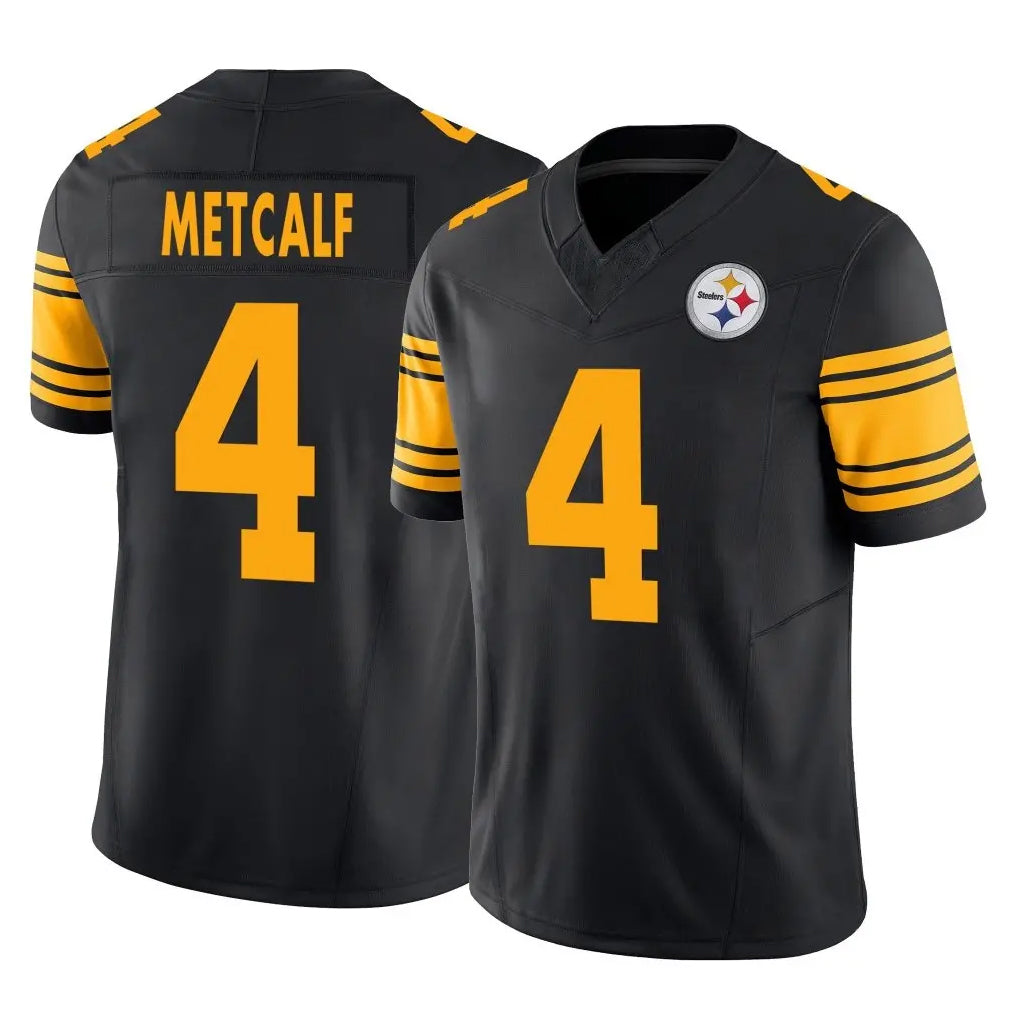 P.Steelers #4 DK Metcalf Player Black Limited 2nd Alternate Vapor F.U.S.E. Home Game Qdoa Stitched Jerseys