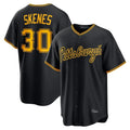 P.Pirates #30 Paul Skenes Player Black Home Game Qdoa Stitched Jerseys