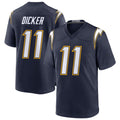 LA.Chargers #11 Cameron Dicker Player Navy Alternate Home Game Qdoa Stitched Jerseys