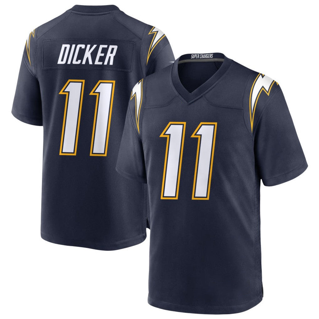 LA.Chargers #11 Cameron Dicker Player Navy Alternate Home Game Qdoa Stitched Jerseys