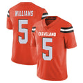 C.Browns #5 Quincy Williams Player Orange Alternate Vapor Untouchable Limited Home Game Qdoa Stitched Jerseys