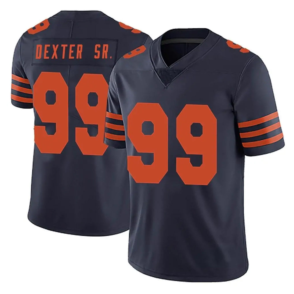 C.Bears #99 Gervon Dexter Sr. Player Navy Blue Alternate Vapor Untouchable Limited Qdoa Stitched Jerseys