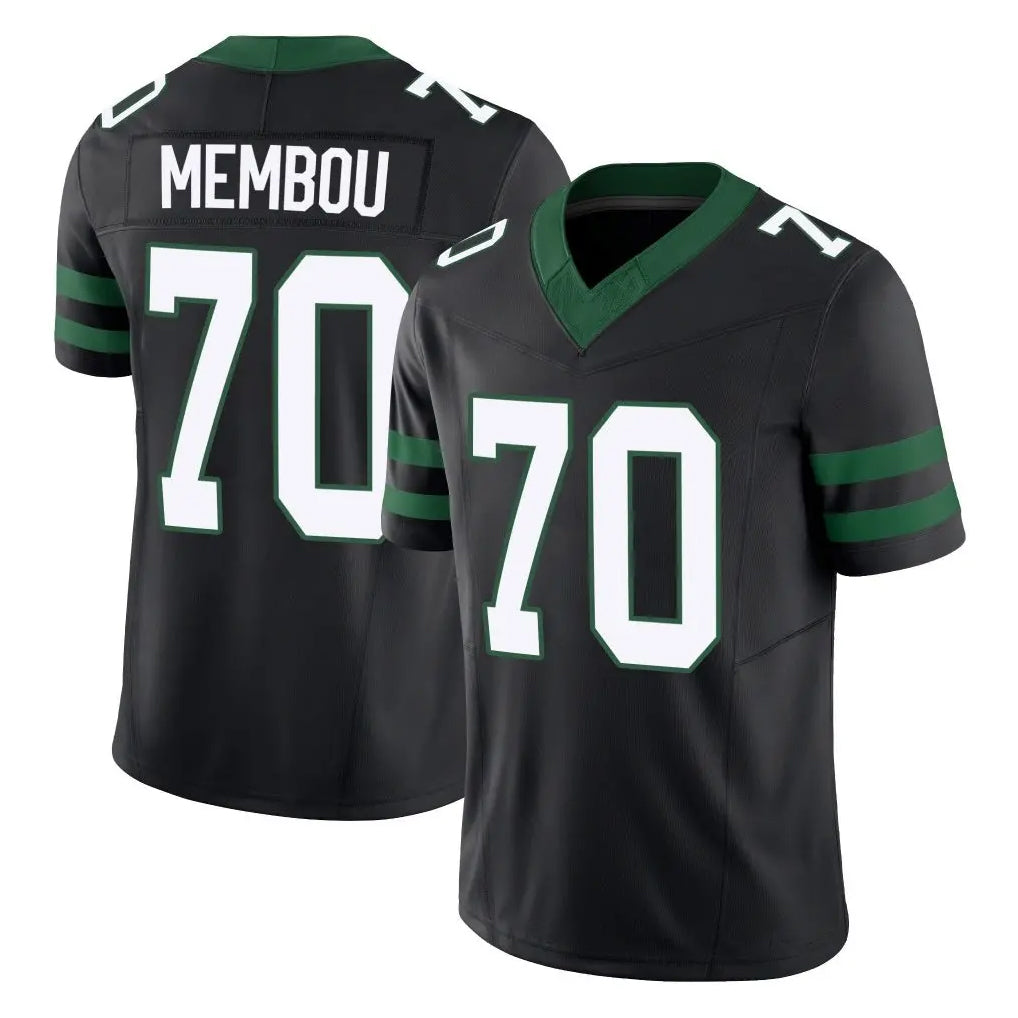 NY.Jets #70 Armand Membou Player Black Limited Legacy Vapor F.U.S.E. Home Game Qdoa Stitched Jerseys