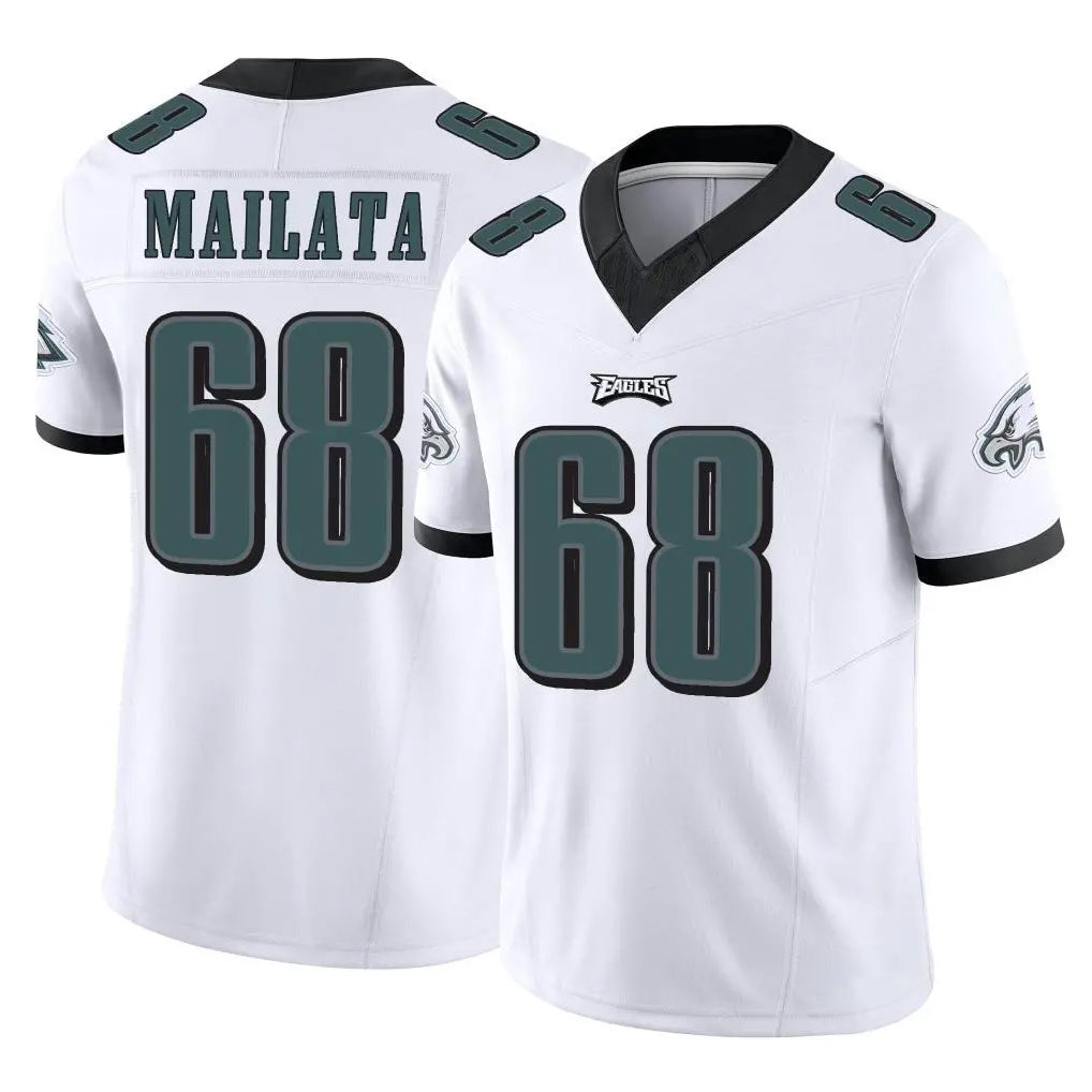 P.Eagles #68 Jordan Mailata Player White Limited Vapor F.U.S.E. Home Game Qdoa Stitched Jerseys
