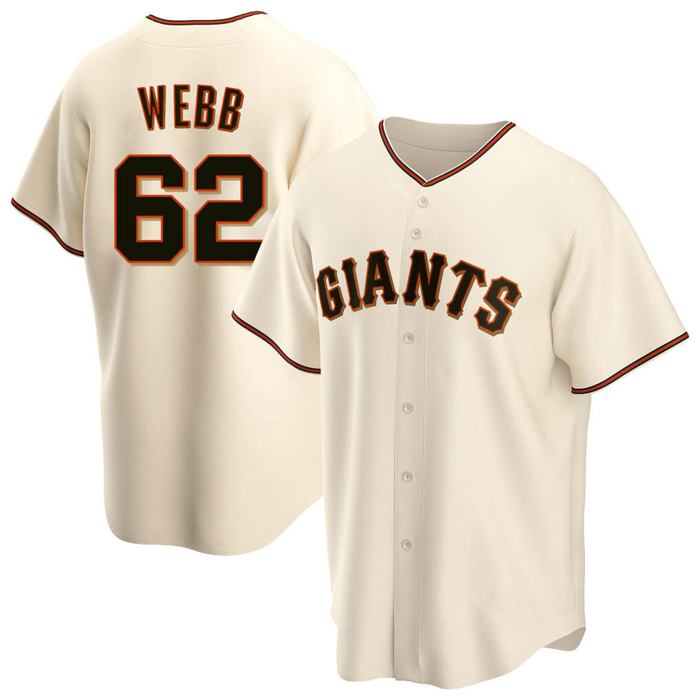 SF.Giants #62 Logan Webb Player Cream Home Game Qdoa Stitched Jerseys