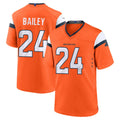 D.Broncos #24 Champ Bailey Player Orange Home Game Qdoa Stitched Jerseys