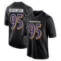 B.Ravens #95 Tavius Robinson Player Black Carbon Fashion Home Game Qdoa Stitched Jerseys