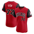 C.White Sox #72 Carlton Fisk Player Red City Connect Limited Elite Home Qdoa Stitched Jerseys