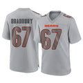 C.Bears #67 Garrett Bradbury Player Gray Atmosphere Fashion Game Qdoa Stitched Jerseys